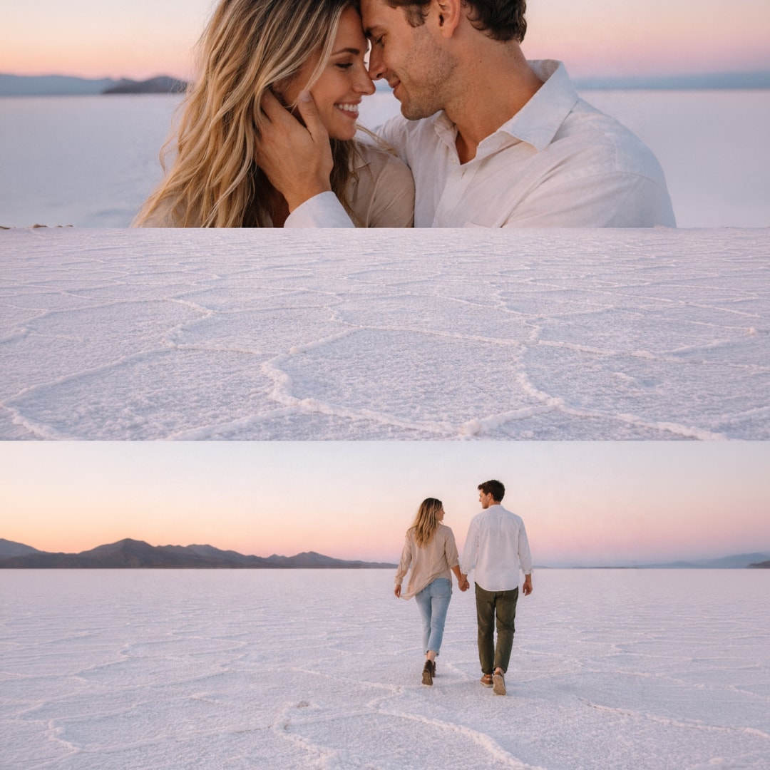 SnapLayout photo collage used by a content creator for social media