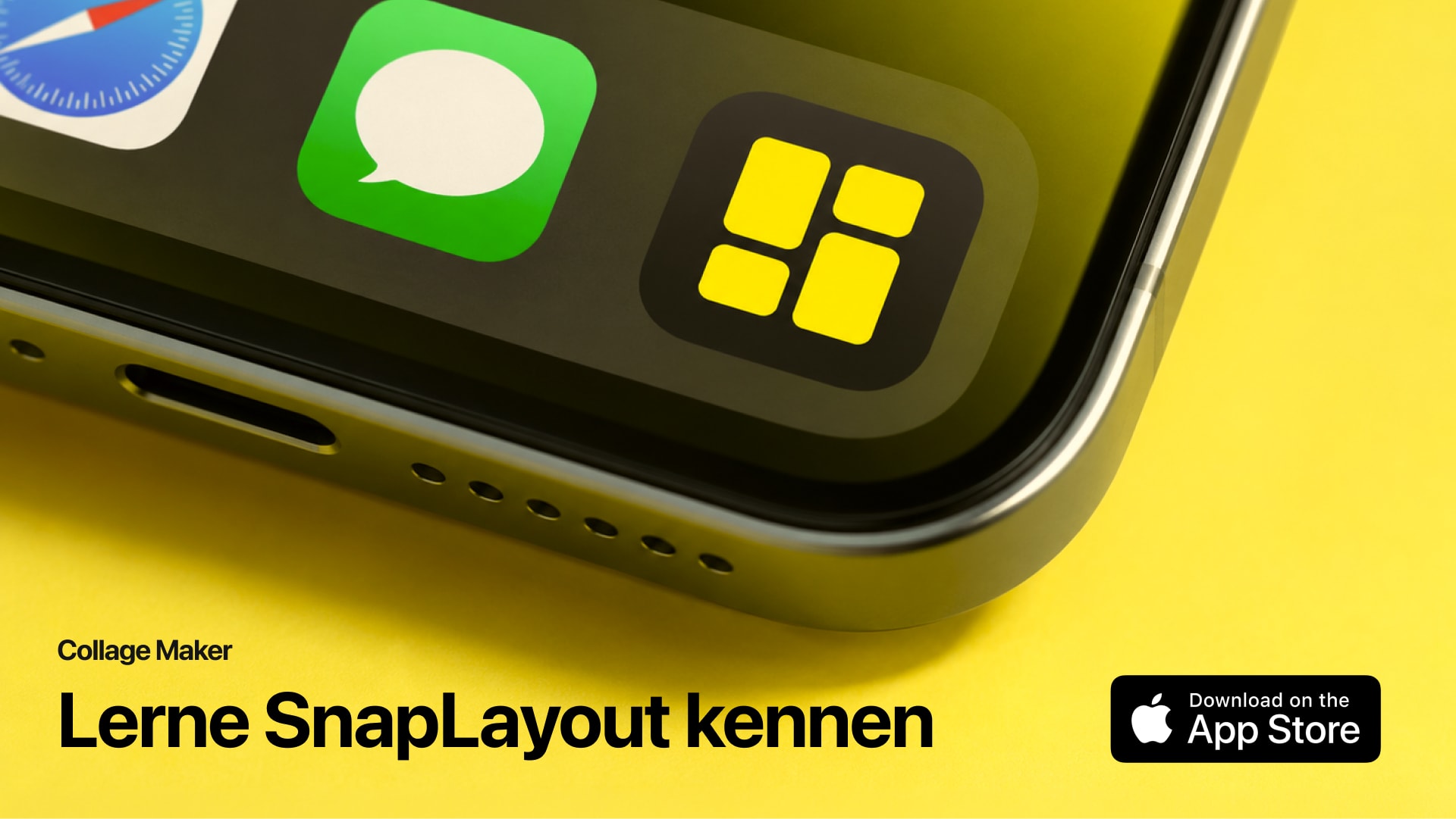 SnapLayout Foto-Collage-Maker App auf dem iPhone – Layouts, Formate und schneller Export
