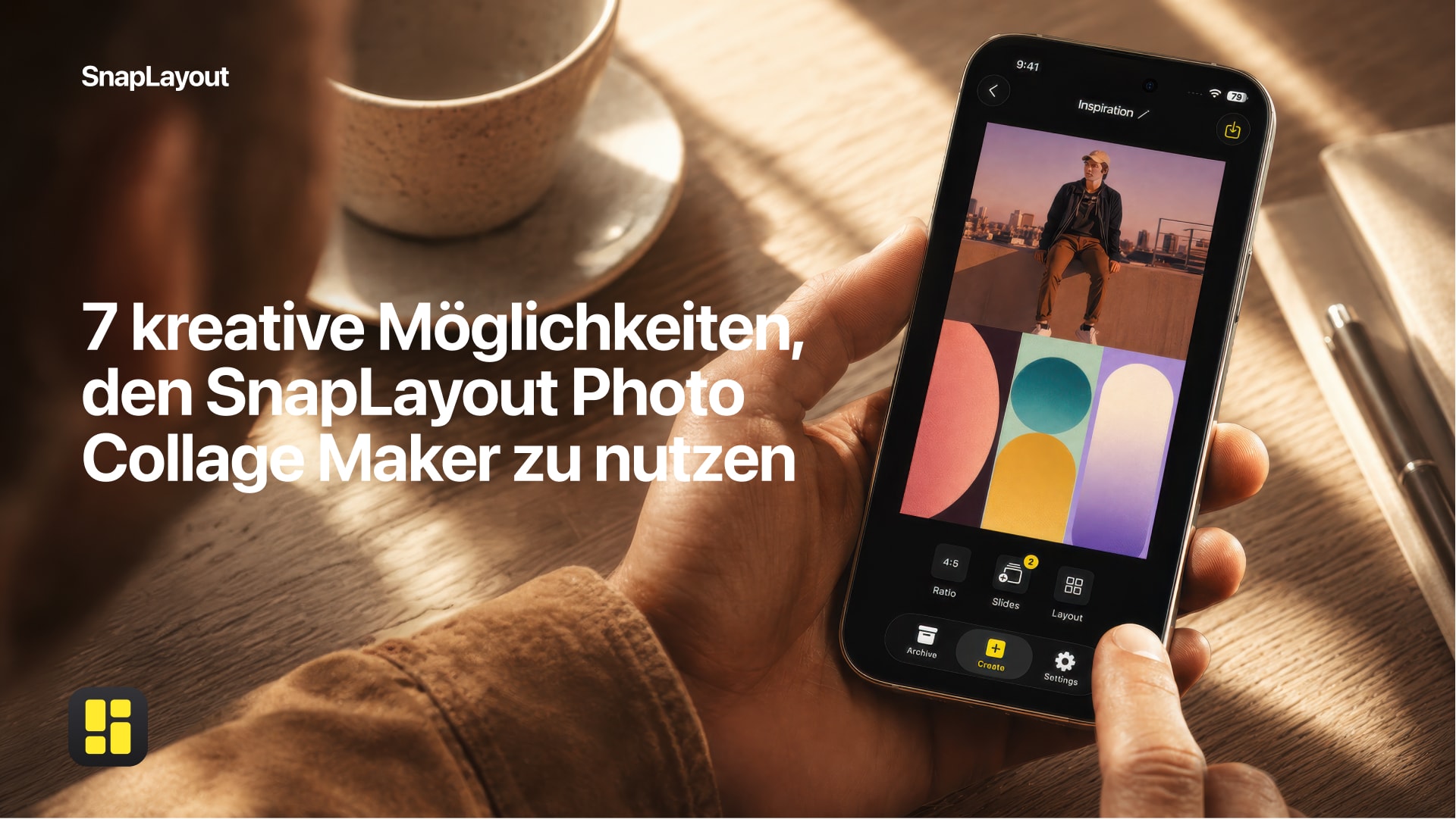 Instagram-Collage-Layout in der SnapLayout App – Raster und Vorlagen für den Feed