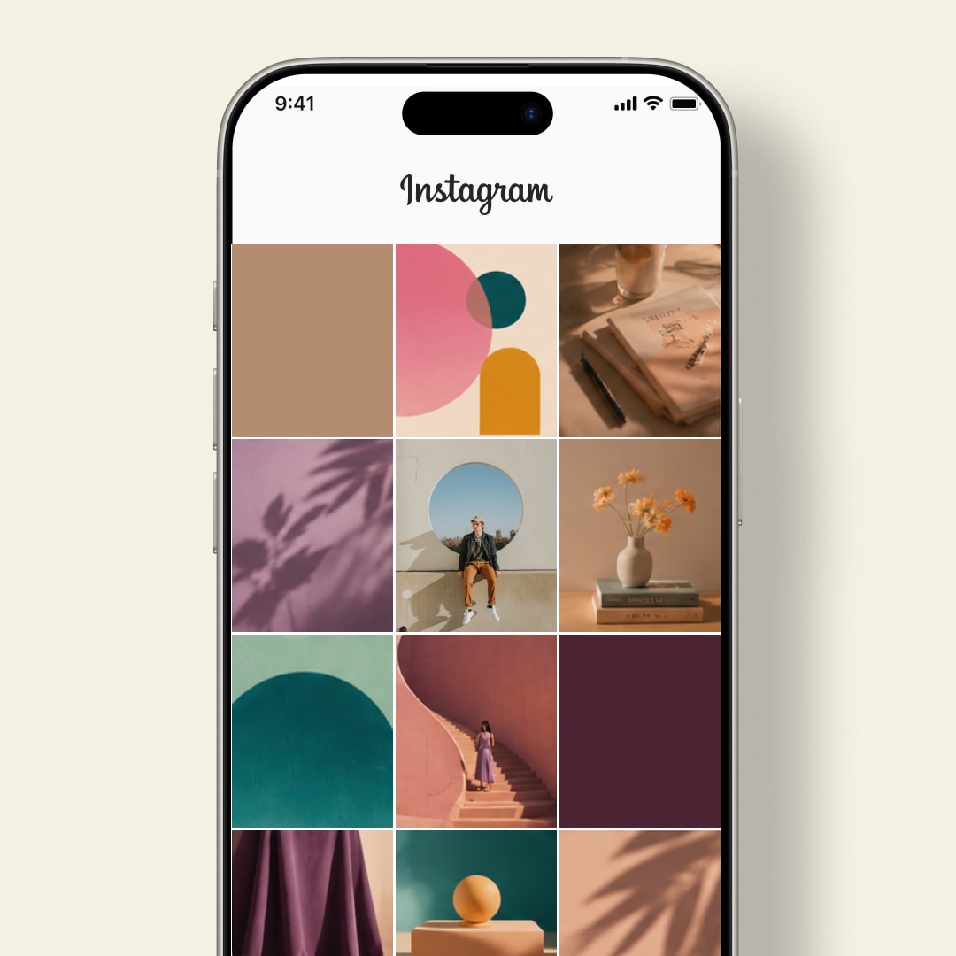 One 9:16 vertical collage format used across TikTok, Reels, Shorts and Snapchat